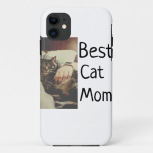 Capa Para iPhone 11 O melhor pai da mãe de gatos a adicionar o nome da