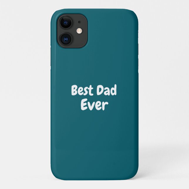 Capa Para iPhone 11 O melhor Pai já personalizado caso iPhone / iPad (Verso)