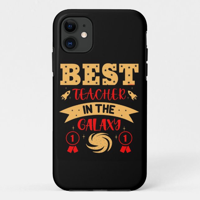 Capa Para iPhone 11 O MELHOR PROFESSOR NA GALÁXIA É engraçado (Verso)