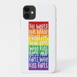 Capa Para iPhone 11 O Mundo do Arco-Íris orgulho gay tem maiores probl