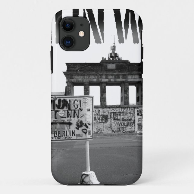 Capa Para iPhone 11 O Muro de Berlim Alemanha 1989 - Foto Pró (Verso)