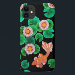 Capa Para iPhone 11 O Papel Koi Pond<br><div class="desc">Imagem artística colorida de papel de peixes koi laranja com lírios-d'água</div>