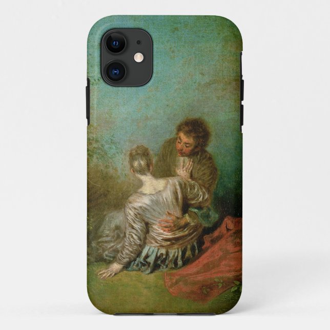 Capa Para iPhone 11 O pas de falso, c.1717 (óleo em canvas) (Verso)