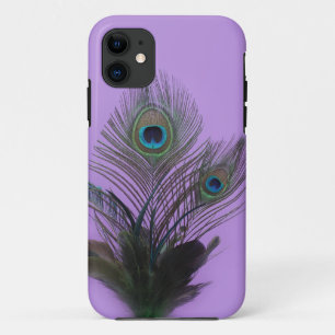 Capa Para iPhone 11 O pavão roxo empluma-se a case mate do iPhone 5