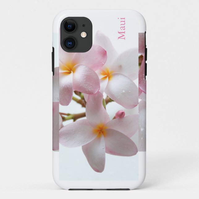 Capa Para iPhone 11 O Plumeria floresce Maui Havaí (Verso)