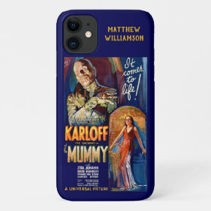 Capa Para iPhone 11 O Poster do filme de terror de Karloff clássico da
