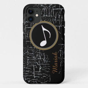 Capa Para iPhone 11 o preto afligiu a música personalizada
