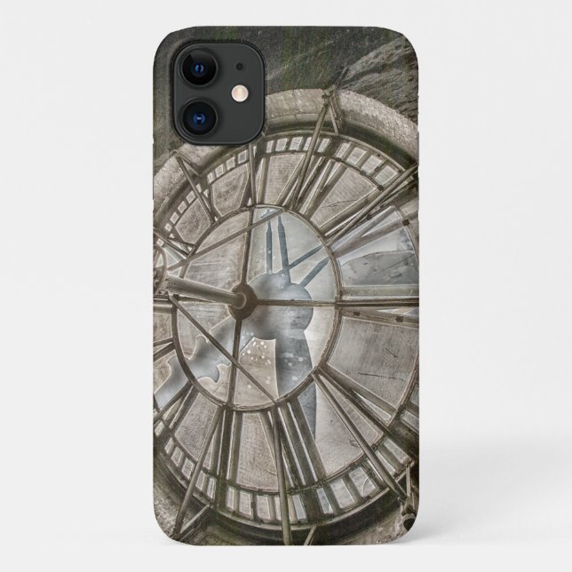 Capa Para iPhone 11 O relógio funciona na torre (Verso)