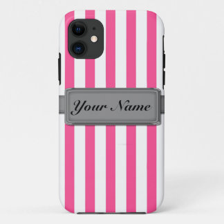 Capa Para iPhone 11 O rosa listra a case mate ID™ do iPhone 5