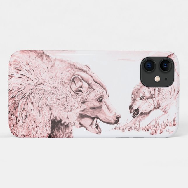 Capa Para iPhone 11 O Stand Off (salmão) (Verso (horizontal))