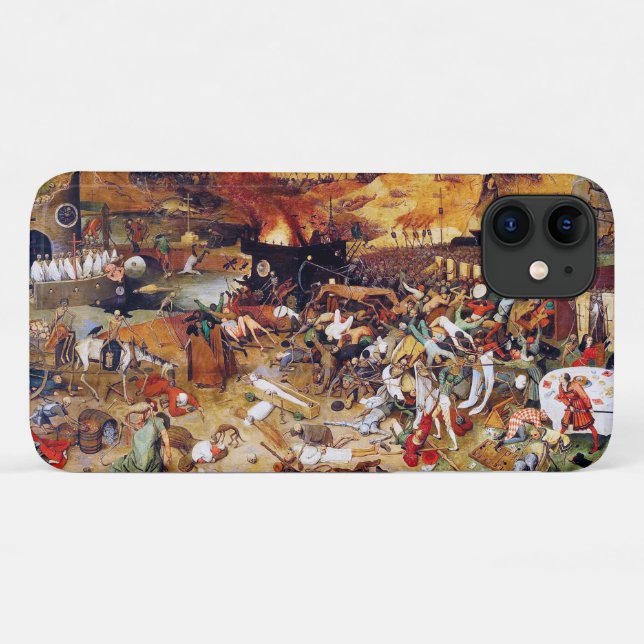 Capa Para iPhone 11 O Triunfo da Morte, Pieter Bruegel (Verso (horizontal))