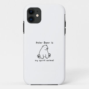 Capa Para iPhone 11 O Urso Polar Bonito É O Meu Bebê Animal Espiritu