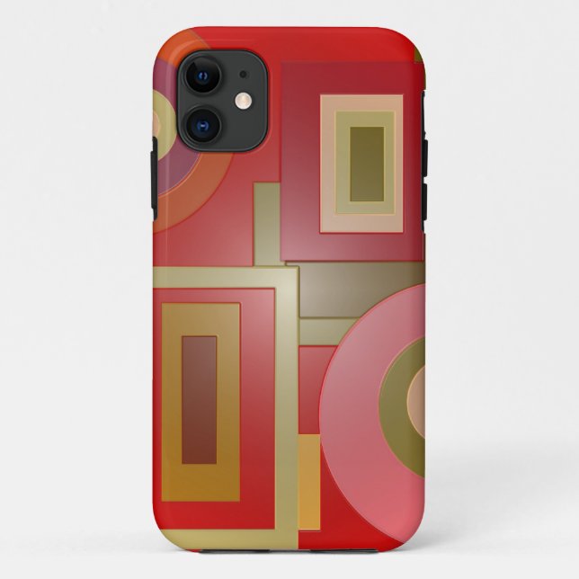 Capa Para iPhone 11 o vermelho dá forma ao pop art (Verso)