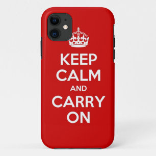 Capa Para iPhone 11 O vermelho mantem-se calmo e continua-se o caso do