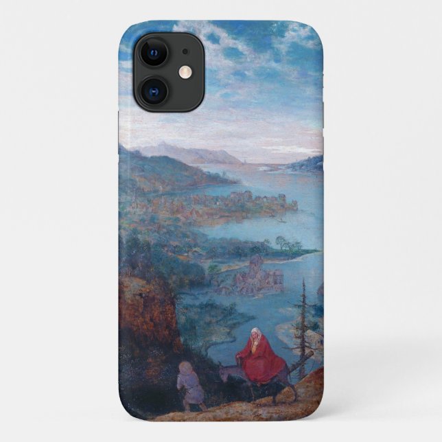 Capa Para iPhone 11 O voo para o Egito, Pieter Bruegel (Verso)