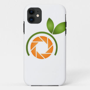 Capa Para iPhone 11 Obturador da fotografia com folhas verdes