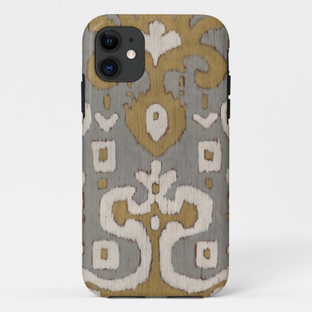 Capa Para iPhone 11 Ochre Ikat I (Verso)