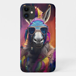 Capa Para iPhone 11 Óculos Azuis Funky Donkey