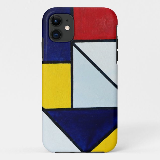 Capa Para iPhone 11 Ode tot the Stijl Piet Mondriaan (Verso)