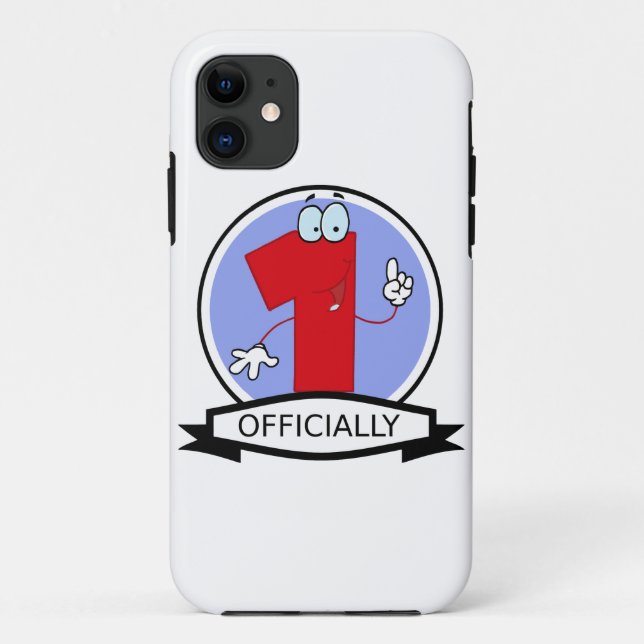 Capa Para iPhone 11 Oficialmente 1 Banner de Aniversário (Verso)