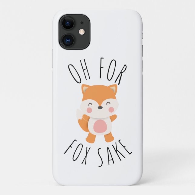 Capa Para iPhone 11 Oh para Fox Sake (Verso)
