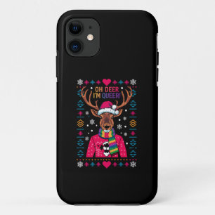 Capa Para iPhone 11 Oh Veado Eu Sou Gay LGBT LGBTQ Orgulho Gay Natal F
