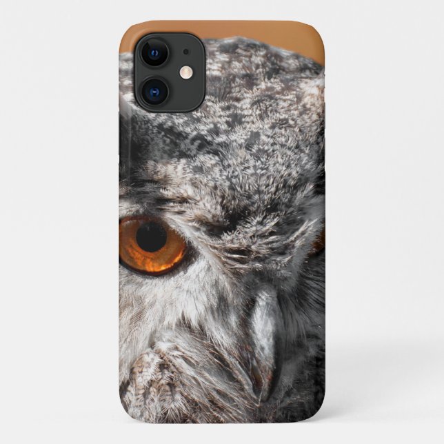 Capa Para iPhone 11 Olhar de Coruja (Verso)