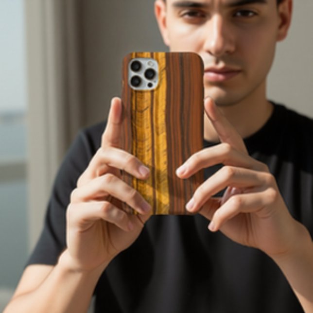 Capa Para iPhone 11 Olho de Tigre Pedra Preciosa (Criador carregado)