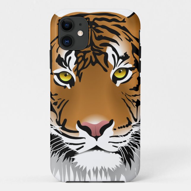 Capa Para iPhone 11 Olhos de Tigre (Verso)