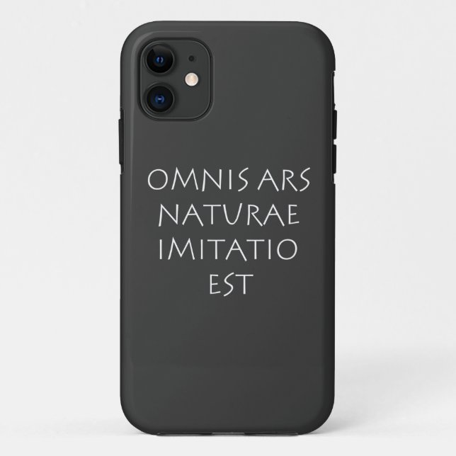Capa Para iPhone 11 Omnis ars naturae imitatio est (Verso)