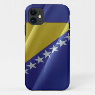 Capa Para iPhone 11 Onda de bandeira da Bósnia e Herzegovina -