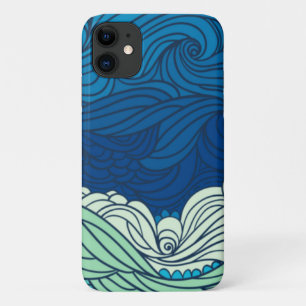 Capa Para iPhone 11 Ondas de abstrato Oceano