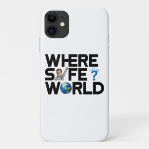 Capa Para iPhone 11 Onde está o mundo seguro? Queremos liberdade e paz