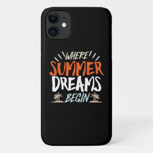 Capa Para iPhone 11 Onde Sonhos De Verão Começam A Noite Celestial De