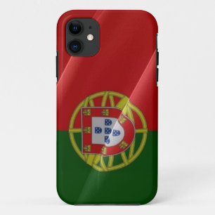 Capa Para iPhone 11 Ondulação da bandeira de Portugal -
