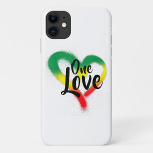 Capa Para iPhone 11 One Love One Heart Reggae Vibes