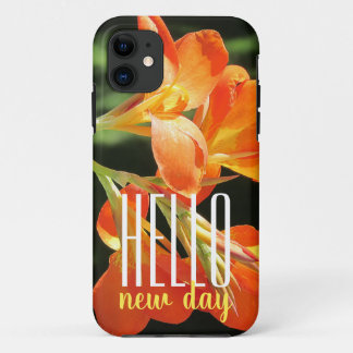 Capa Para iPhone 11 Orange Lily Olá Novo Dia