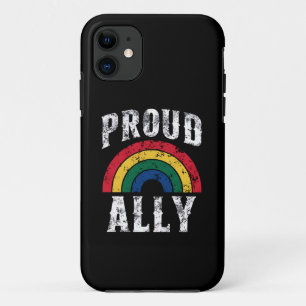 Capa Para iPhone 11 Orgulho Arco-íris Aliado Orgulhoso Orgulho Lésbico