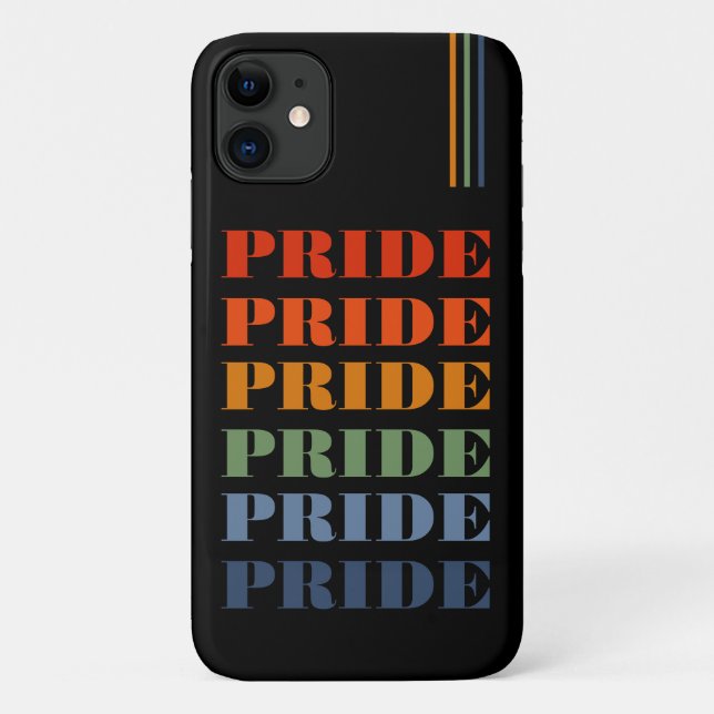 Capa Para iPhone 11 Orgulho clássico LGBTQ Legal (Verso)