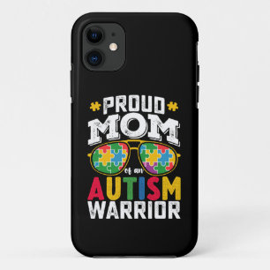 Capa Para iPhone 11 Orgulhosa Mãe De Uma Família De Guerreiros Autista