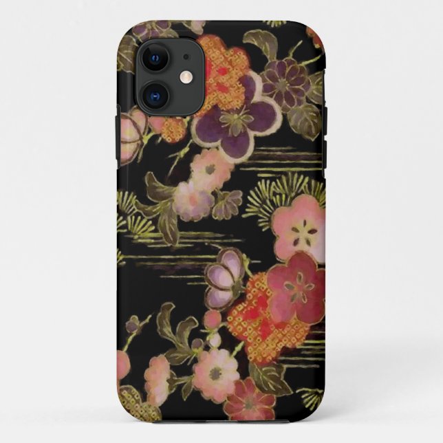 Capa Para iPhone 11 Oriental Floral iPhone 5 Case-Mate Case (Verso)