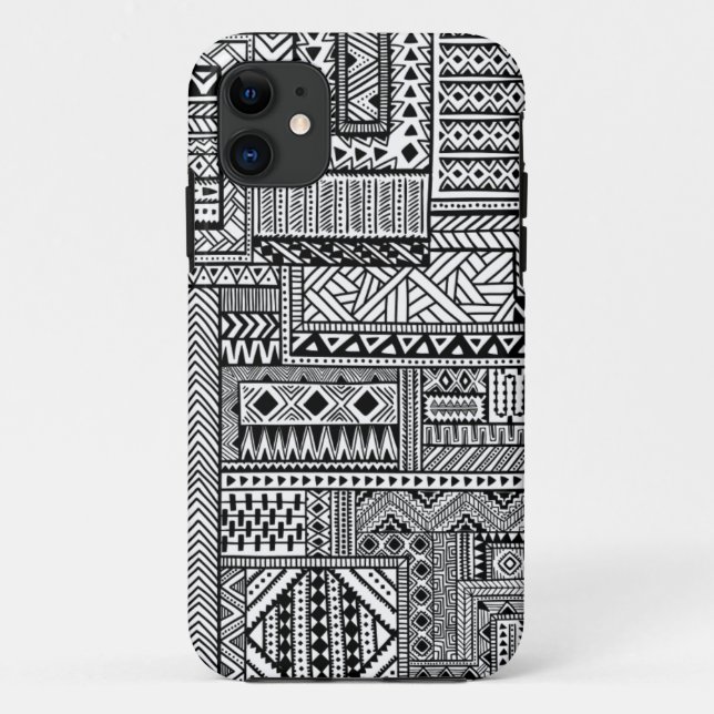 Capa Para iPhone 11 Ornamento étnico (Verso)