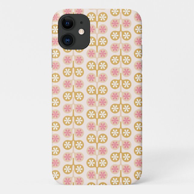 Capa Para iPhone 11 Ornamentos Florais (Verso)