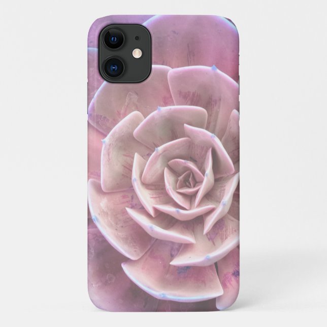 Capa Para iPhone 11 Orquídea Roxa Roxa Impressão Floral (Verso)