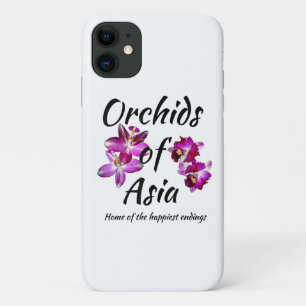 Capa Para iPhone 11 Orquídeas da Ásia