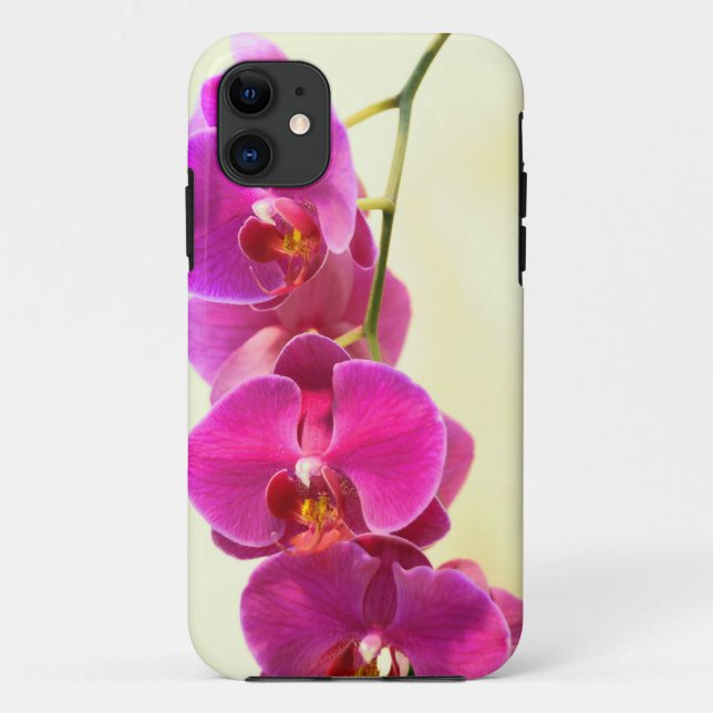 Capa Para iPhone 11 Orquídeas tropicais (Verso)