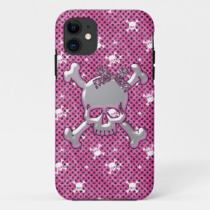 Capa Para iPhone 11 Os crânios bonitos & as bolinhas picam a caixa do
