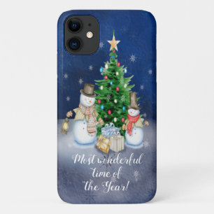 Capa Para iPhone 11 Os homens de neve da época mais maravilhosa do an