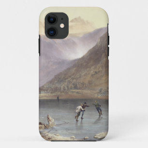 Capa Para iPhone 11 Os irmãos molham, detalhe de patinadores de gelo,