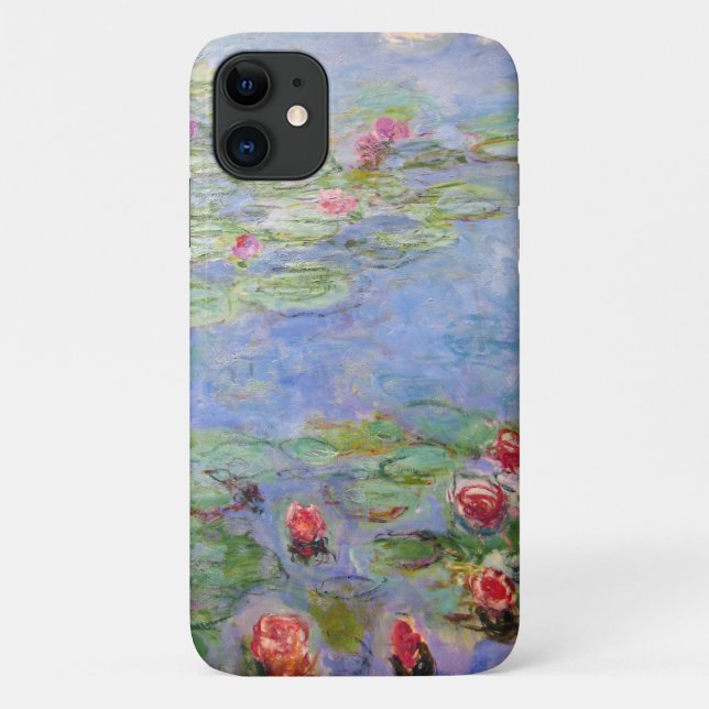 Capa Para iPhone 11 Os lírios de água de Claude Monet (Verso)